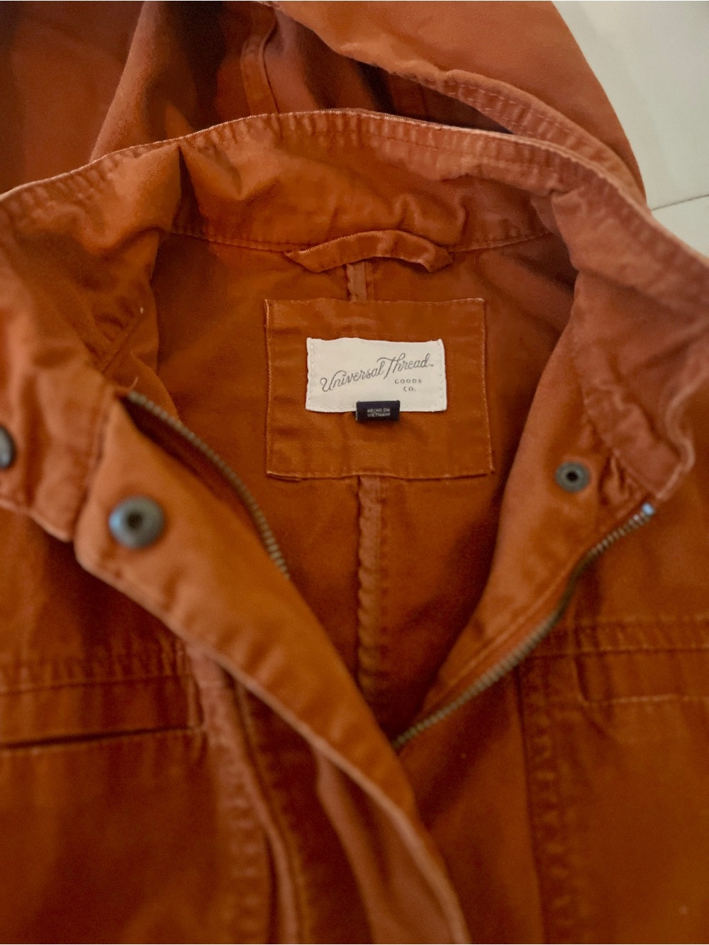 Universal Thread Women's Rust Orange Utility Jacket XS - Picture 4 of 14